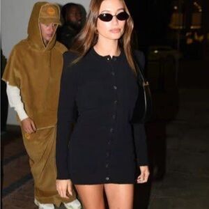 WARDROBE.NYC Black Long Sleeve Dress